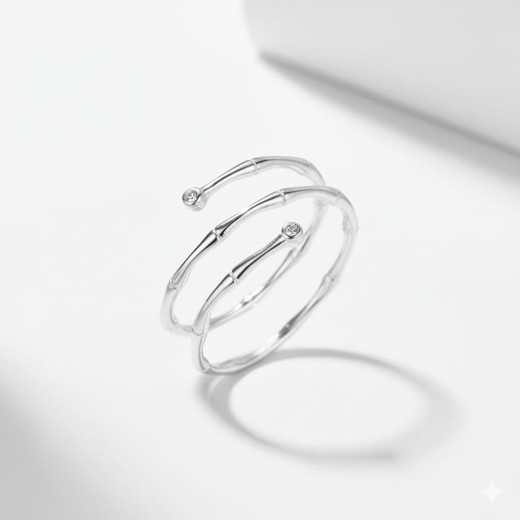 Anel Vértice Prateado